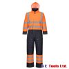 Portwest S485 Hi-Vis Waterproof Orange Padded Coverall