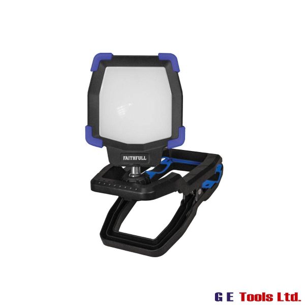 Faithfull CLIP30R 30W Clip Light Rechargeable with Power Bank Faithfull CLIP30R 30W Clip Light Rechargeable with Power Bank