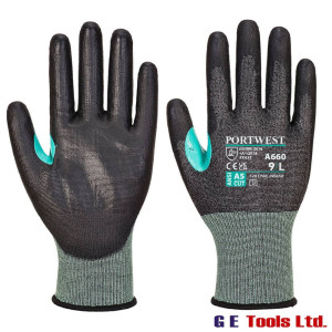 Portwest A660 Cut E CS VHR18 PU Cut Glove