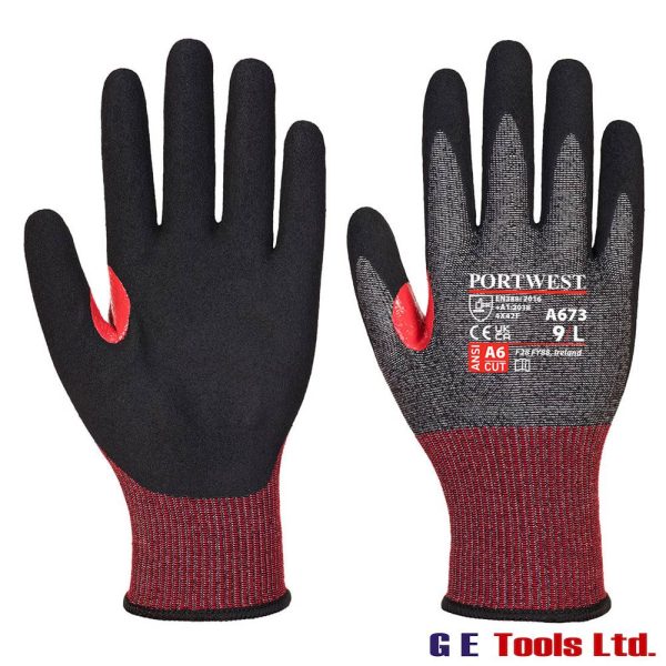 Portwest A673 CS Cut F AHR18 Nitrile Foam Cut Glove