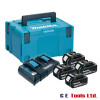 Makita Power Source Kit inc 4x 5.0Ah Batts, Twin Charger & Makpac Case