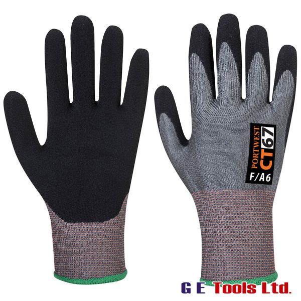 Portwest CT67 CT AHR13 Nitrile Foam Cut F Gloves