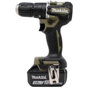 Makita DHP487 Brushless Olive Combi Drill, Battery & Charger Makita DHP487 Brushless Olive Combi Drill, Battery & Charger