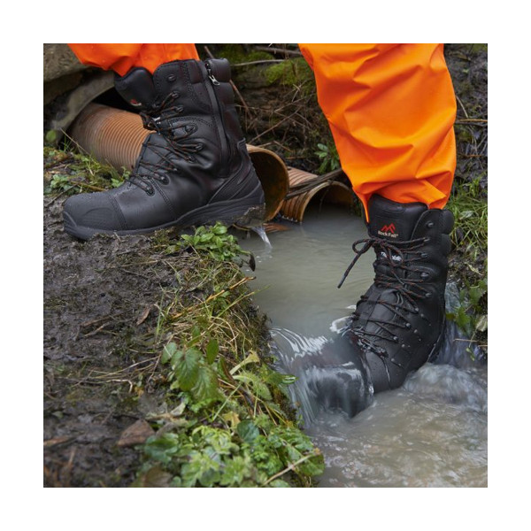 Rock Fall Monzonite Metatarsal Waterproof Safety Boot with Side Zip Rock Fall Monzonite Metatarsal Waterproof Safety Boot with Side Zip