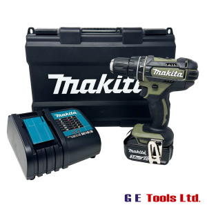 Makita DHP482 Olive Combi Drill C/W 1 X 3.0AH Battery Makita DHP482 Olive Combi Drill C/W 1 X 3.0AH Battery
