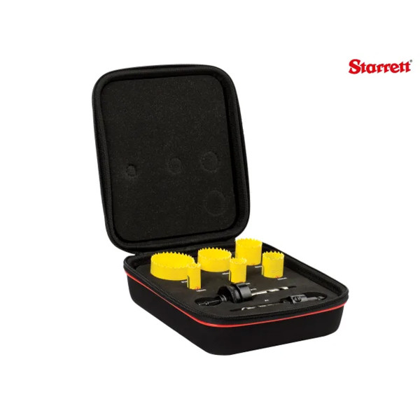 Starrett KFC14021 Fast Cut Bi-Metal Universal Holesaw Kit, 16 Piece