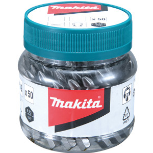 Makita B-26509 Screw Bits PZ2, 50mm, 50pcs