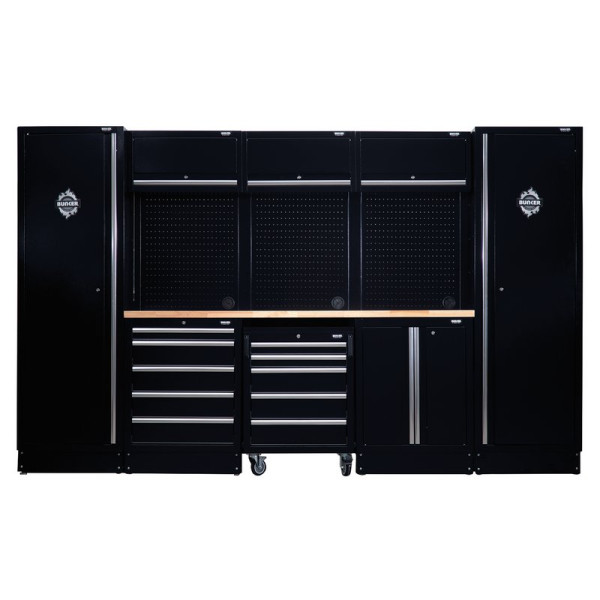 BUNKER® 16 Piece Modular Storage Combo with Worktop, 3240mm