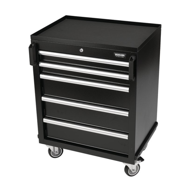 BUNKER Modular Mobile Cabinet, 5 Drawer, 646mm BUNKER Modular Mobile Cabinet, 5 Drawer, 646mm