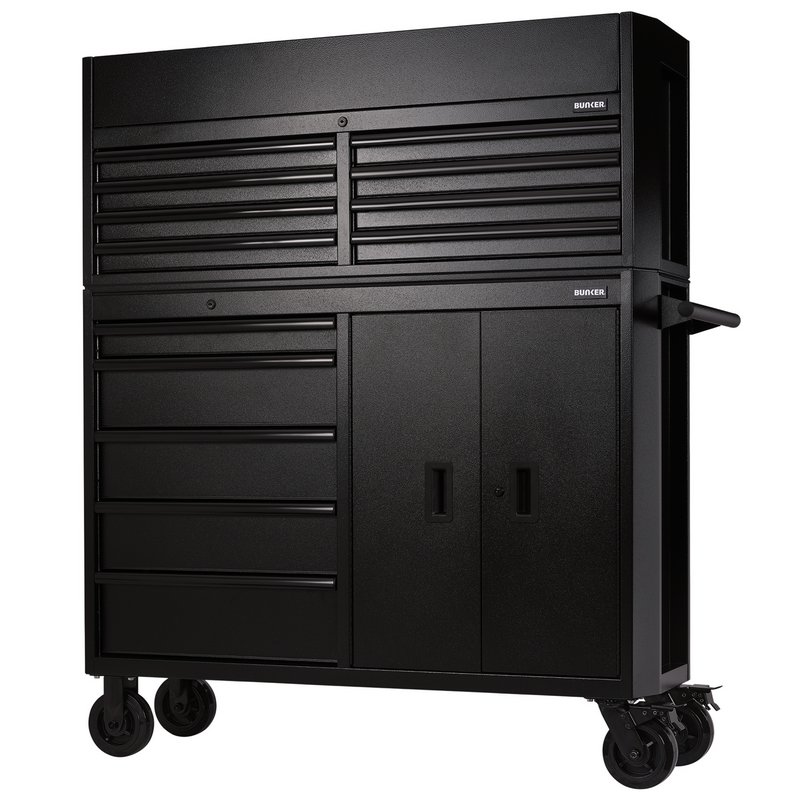 BUNKER 52″ 13 Drawer Combined Roller Cabinet & Tool Chest – Various Colours BUNKER 52″ 13 Drawer Combined Roller Cabinet & Tool Chest – Various Colours
