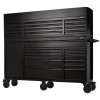 BUNKER 25 Drawer Combined Roller Cabinet & Tool Chest, 72″, Black