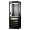BUNKER® 13 Piece Modular Storage Combo 2 Tier Racking with Pegboard & Floor Cabinet, 750mm