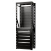 BUNKER® 13 Piece Modular Storage Combo 2 Tier Racking with Pegboard & Floor Cabinet, 750mm