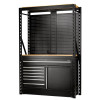 BUNKER 14 Piece Modular Storage Combo 2 Tier Racking with Pegboards and Floor Cabinet, 1500mm BUNKER 14 Piece Modular Storage Combo 2 Tier Racking with Pegboards and Floor Cabinet, 1500mm