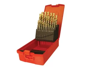 Dormer HSS TiN Coated Jobber Drill Set of 25 1.0-13.0 x 0.5mm