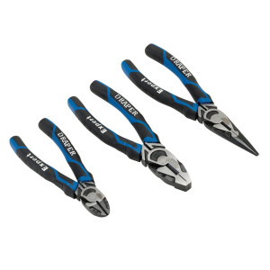 Draper 28033 Expert High Leverage Plier Set, Blue (3 Piece)