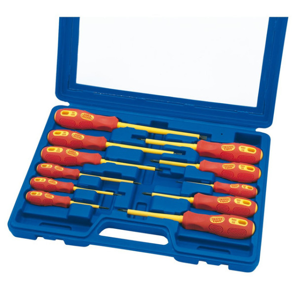 Draper 69234 VDE Approved Fully Insulated Screwdriver Set (11 Piece) Draper 69234 VDE Approved Fully Insulated Screwdriver Set (11 Piece)