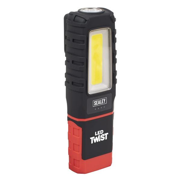 Sealey LED601 LED Twist Rechargeable Inspection Light 5W COB & 1W SMD Sealey LED601 LED Twist Rechargeable Inspection Light 5W COB & 1W SMD