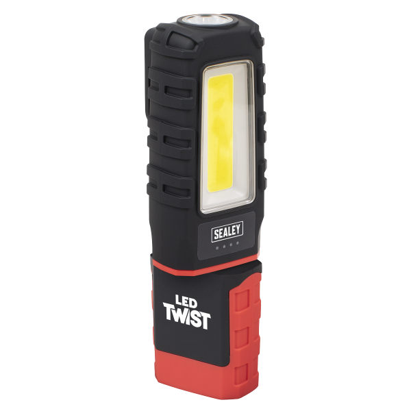 Sealey LED601 LED Twist Rechargeable Inspection Light 5W COB & 1W SMD Sealey LED601 LED Twist Rechargeable Inspection Light 5W COB & 1W SMD