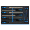 Draper 63513 Hand File Set in 3/4 Drawer EVA Insert Tray (13 Piece)