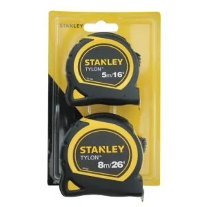 Stanley Tylon™ Pocket Tapes 5m/16ft + 8m/26ft (Twin Pack)