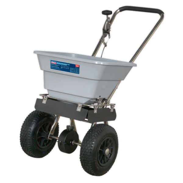 SSB37W Stainless Steel Broadcast Salt Spreader 37kg Walk Behind