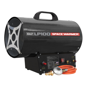 Sealey LP100 Space Warmer® Propane Heater 61,000-102,000Btu/hr(18-30kW)