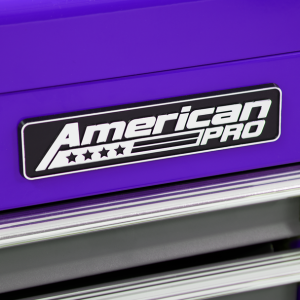 Sealey AP2200BBCPSTACK American PRO® Topchest, Mid-Box Tool Chest & Rollcab Stack 9 Drawer – Purple