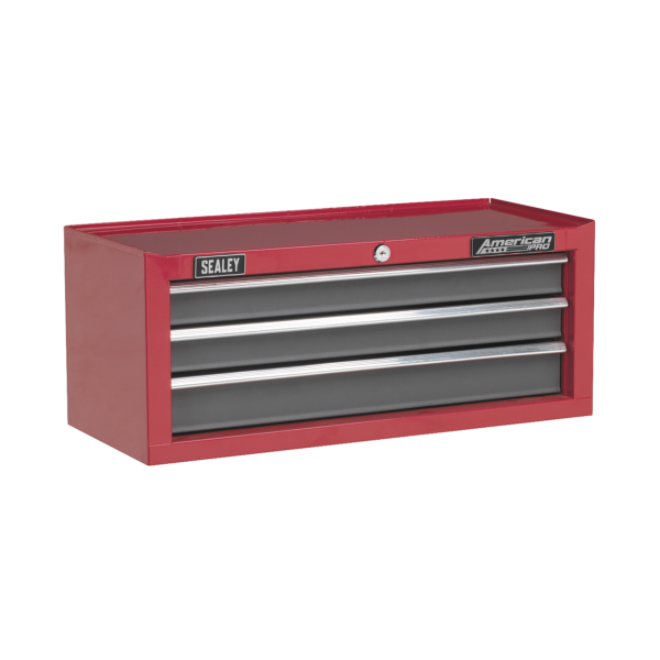 Sealey AP2200BBSTACK American PRO® Topchest, Mid-Box Tool Chest & Rollcab Stack 9 Drawer – Red Sealey AP2200BBSTACK American PRO® Topchest, Mid-Box Tool Chest & Rollcab Stack 9 Drawer – Red