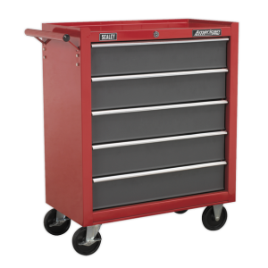 Sealey AP2250BBCOMBO American PRO® Topchest & Rollcab Combination 14 Drawer with 281pc Tool Kit – Red/Grey