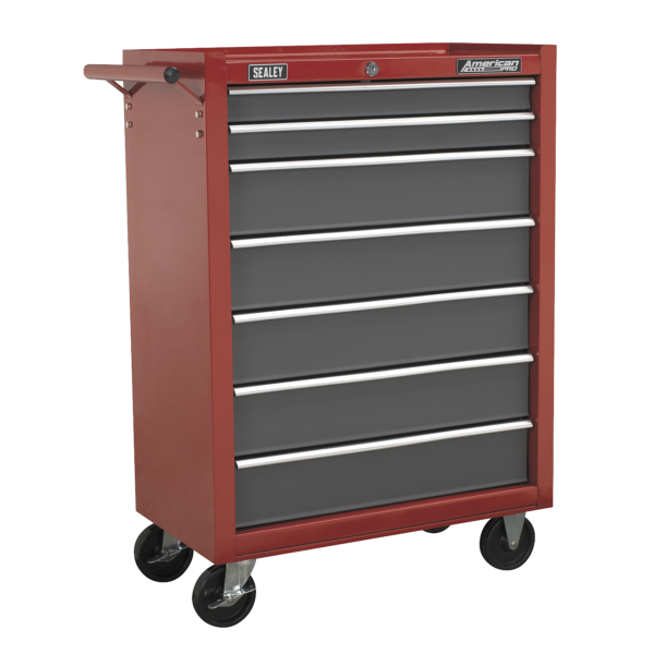 Sealey AP22507BB American PRO® Rollcab 7 Drawer – Red/Grey