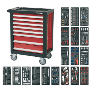 Sealey AP2408TTC08 Premier™ Rollcab 8 Drawer with 707pc Tool Kit Sealey AP2408TTC08 Premier™ Rollcab 8 Drawer with 707pc Tool Kit