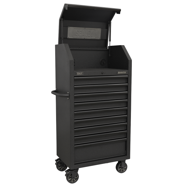 Sealey AP2709BE Superline PRO® Black Edition Tower Cabinet with 9 Soft Close Drawers & Power Bar 690mm Sealey AP2709BE Superline PRO® Black Edition Tower Cabinet with 9 Soft Close Drawers & Power Bar 690mm