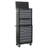 Sealey AP35STACK American PRO® Tool Chest Combination 16 Drawer – Black/Grey