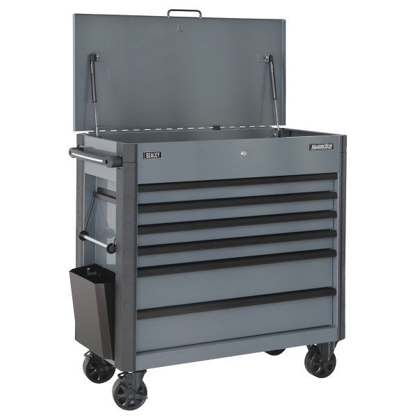 Sealey AP366G Tool Trolley 6 Drawer – Grey