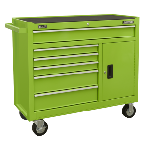 Sealey AP41STACKHVCOMBO American PRO® Topchest & Rollcab Combination 15 Drawer with 117pc Tool Kit- Green