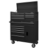 Sealey AP41STACKB American PRO® Topchest & Rollcab Combination 15 Drawer – Black