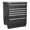 Sealey APMSCOMBO6SS Premier Corner Storage System with Stainless Worktop 1.71m