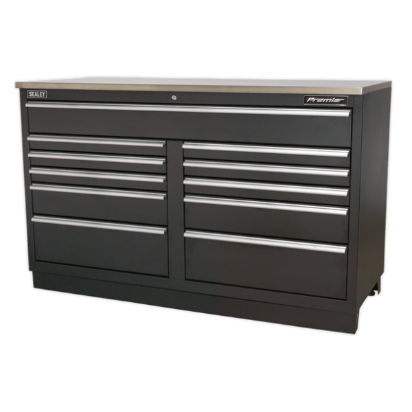 Sealey APMS04 Premier™ Heavy-Duty Modular Floor Cabinet 11 Drawer 1550mm