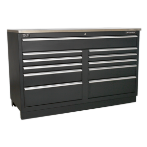 Sealey APMS04 Premier™ Heavy-Duty Modular Floor Cabinet 11 Drawer 1550mm Sealey APMS04 Premier™ Heavy-Duty Modular Floor Cabinet 11 Drawer 1550mm