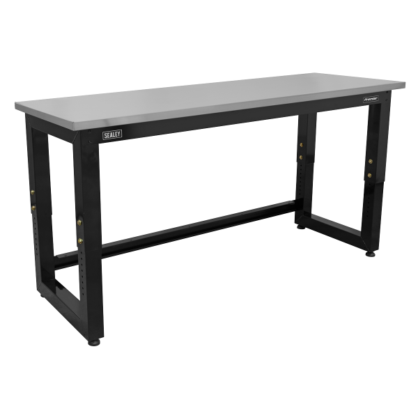 Sealey APMS23 Premier™ Heavy-Duty Steel Adjustable Workbench with Stainless Steel Worktop 1830mm