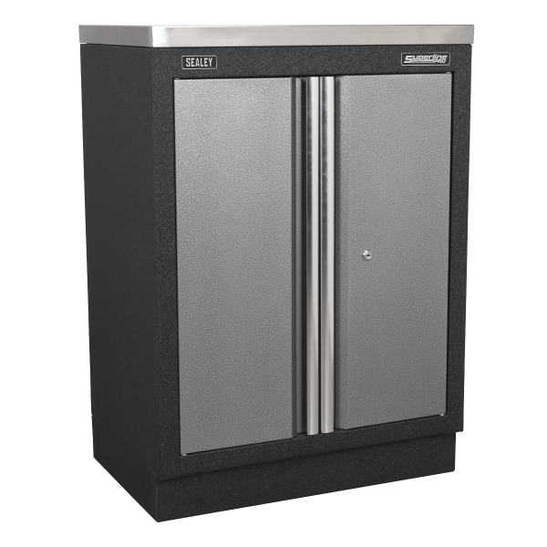 Sealey APMSSTACK02SS Superline PRO® Storage System with Stainless Worktop 1.96m