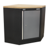 Sealey APMSSTACK08W Superline PRO® Corner Storage System with Wood Worktop 1.55m
