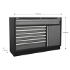Sealey APMSSTACK09SS Superline PRO® Storage System with Stainless Steel Worktop 1.96m