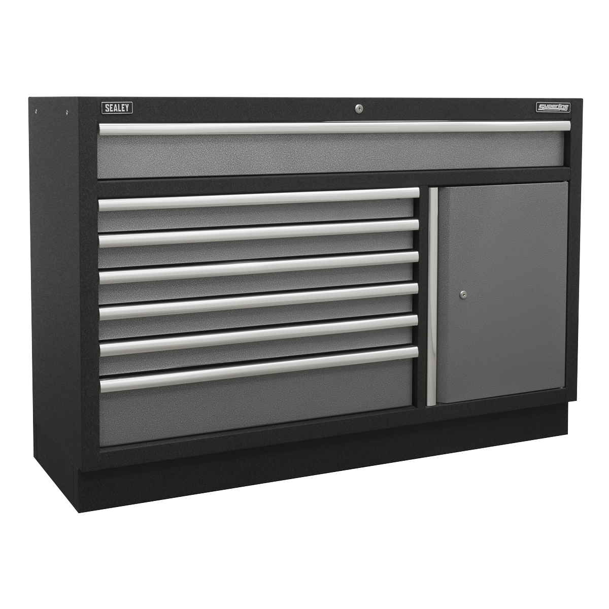 Sealey APMSSTACK16W Superline PRO® Storage System with Pressed Wood Worktop 4.92m Sealey APMSSTACK16W Superline PRO® Storage System with Pressed Wood Worktop 4.92m