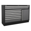 Sealey APMSSTACK14SS Superline PRO® Modular Storage System Combo with Stainless Steel Worktop Sealey APMSSTACK14SS Superline PRO® Modular Storage System Combo with Stainless Steel Worktop