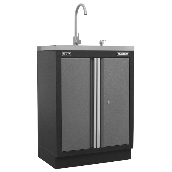 Sealey APMSSTACK17W Superline PRO® Storage System with Pressed Wood Worktop 4.92m Sealey APMSSTACK17W Superline PRO® Storage System with Pressed Wood Worktop 4.92m