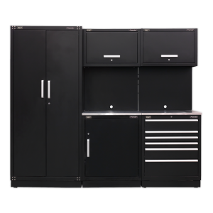 Sealey APMSCOMBO1SS Premier Storage System with Stainless Worktop 2.48m