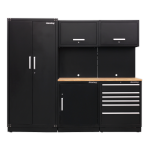 Sealey APMSCOMBO1W Premier Storage System with Hardwood Worktop 2.48m