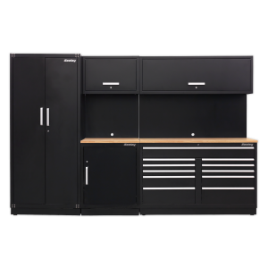 Sealey APMSCOMBO2W Premier Storage System with Hardwood Worktop 3.26m